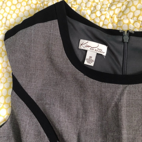 Kim Rogers fitted petite gray dress - Picture 4 of 4